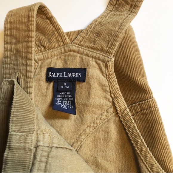 Boys Ralph Lauren Corduroy Overalls - Picture 7 of 8